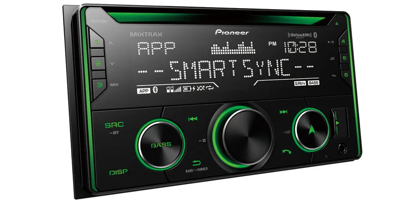 Pioneer FH-S722BS Double DIN CD Receiver with Enhanced Audio Functions, Improved Pioneer ARC App Compatibility, MIXTRAX, Built-in Bluetooth, and SiriusXM-Ready