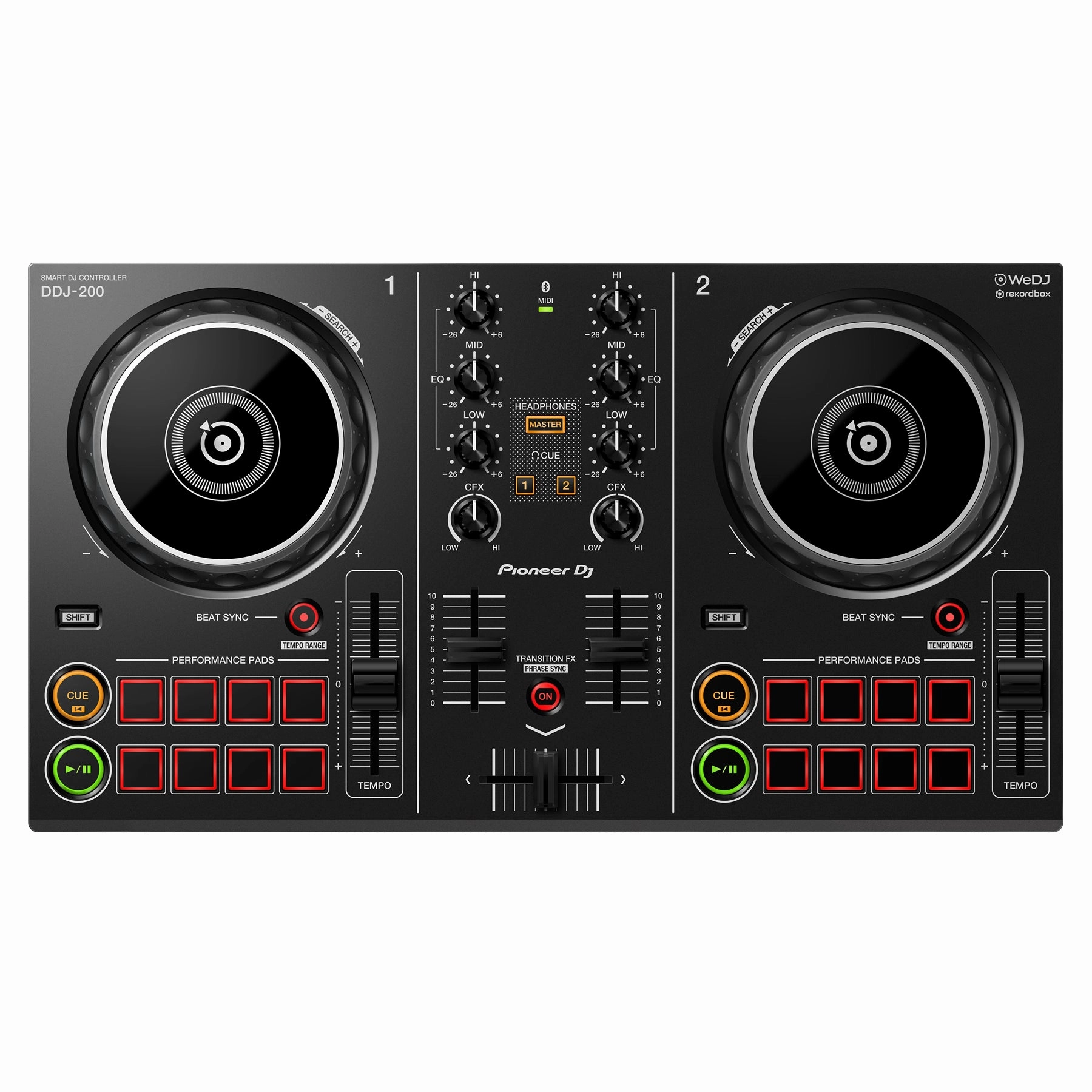 Pioneer DJ DDJ-200 2-channel Smart DJ Controller