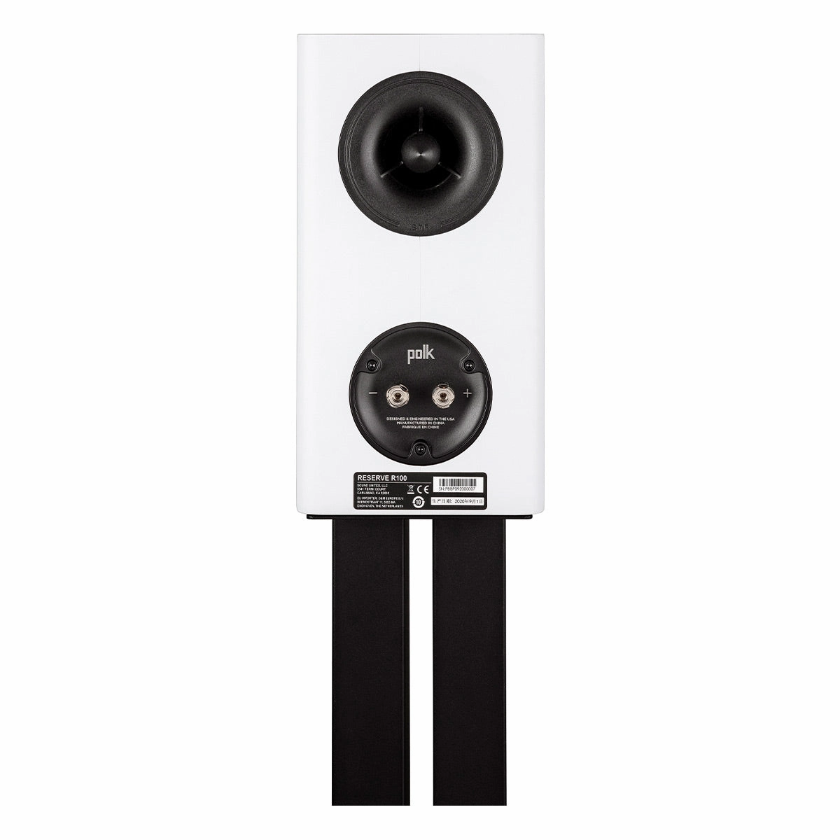 Polk Audio Reserve 100 Compact Bookshelf Speaker - Pair (White)