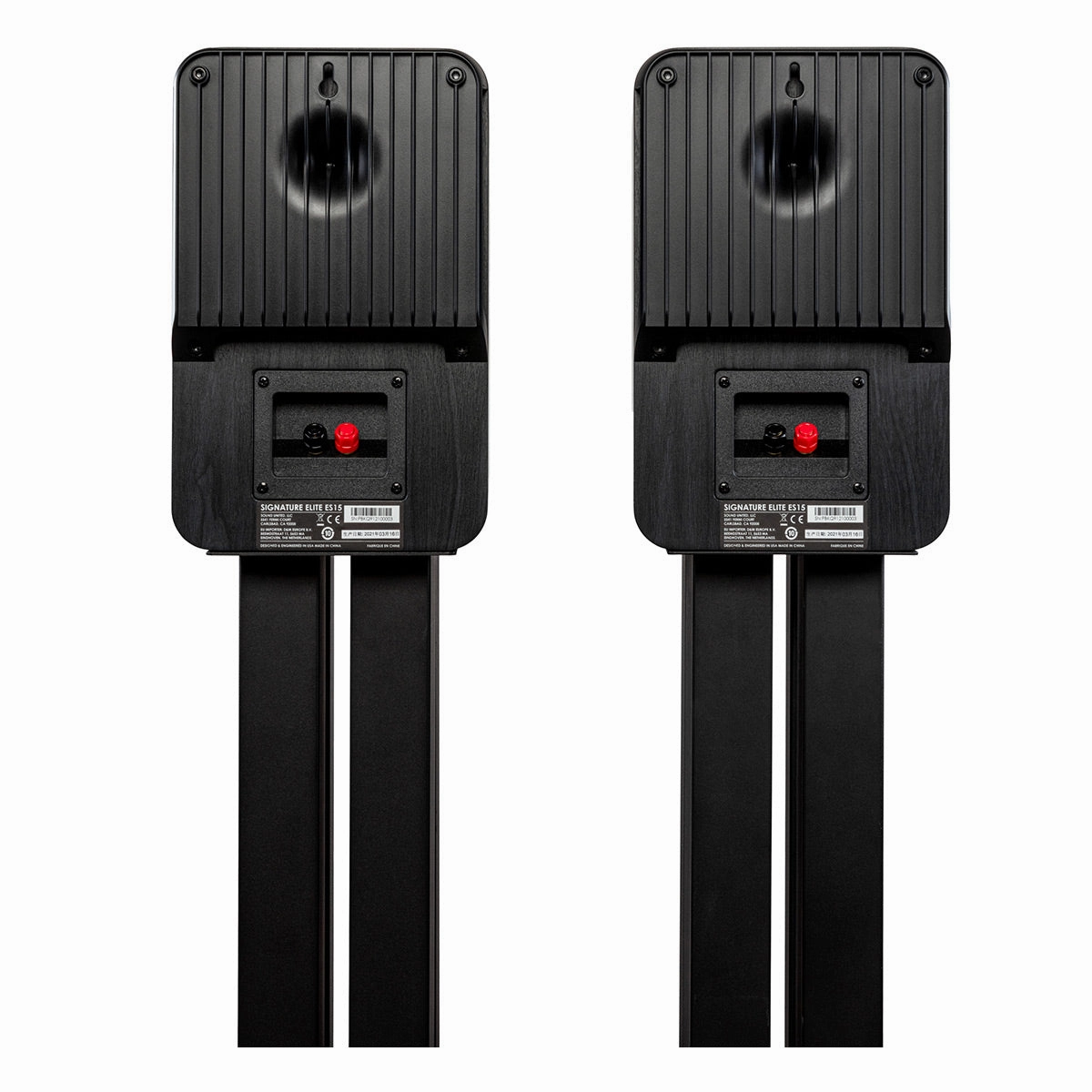 Polk Audio Signature Elite ES15 Compact Bookshelf Speakers - Pair (Black)