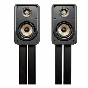 Polk Audio Signature Elite ES15 Compact Bookshelf Speakers - Pair (Black)