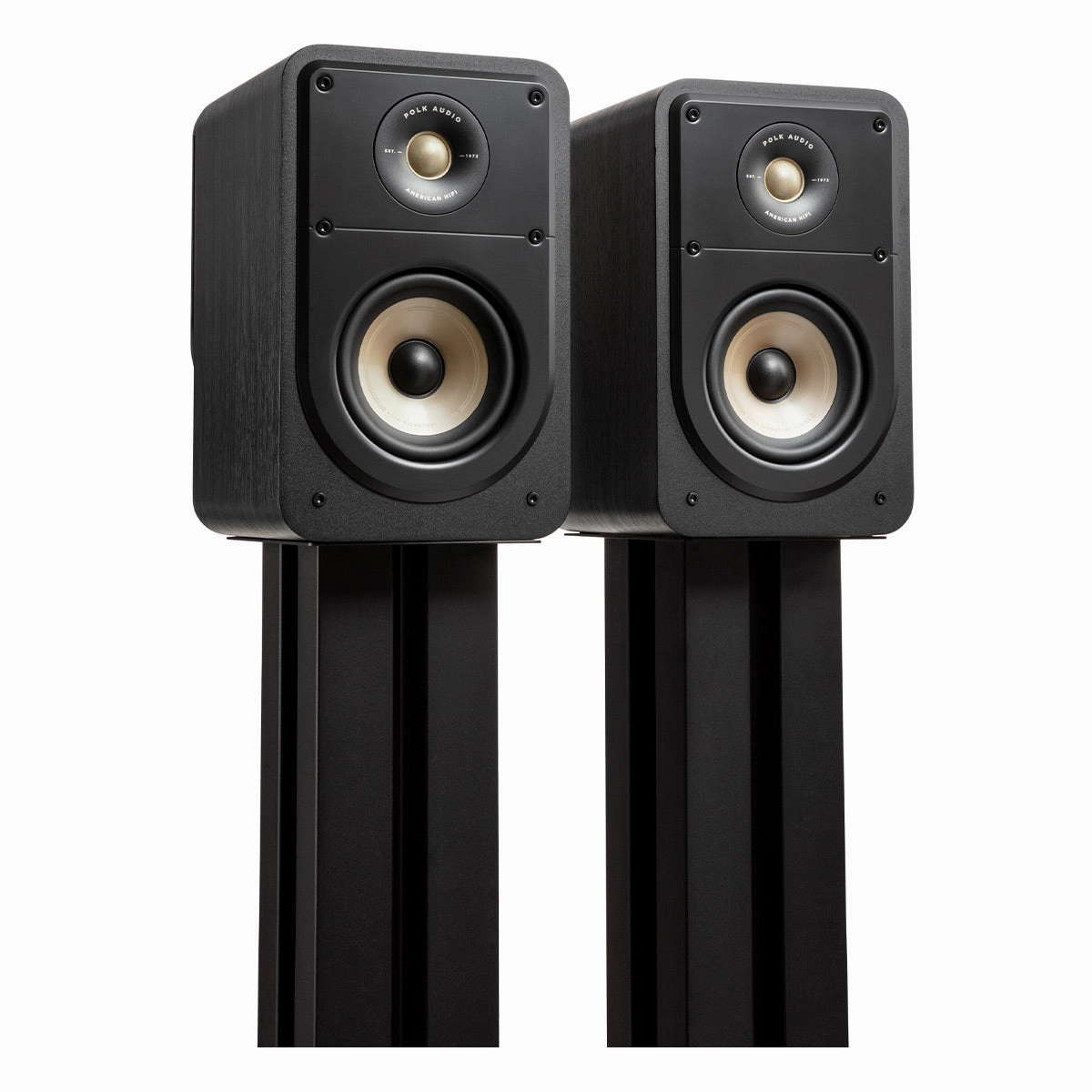 Polk Audio Signature Elite ES15 Compact Bookshelf Speakers - Pair (Black)