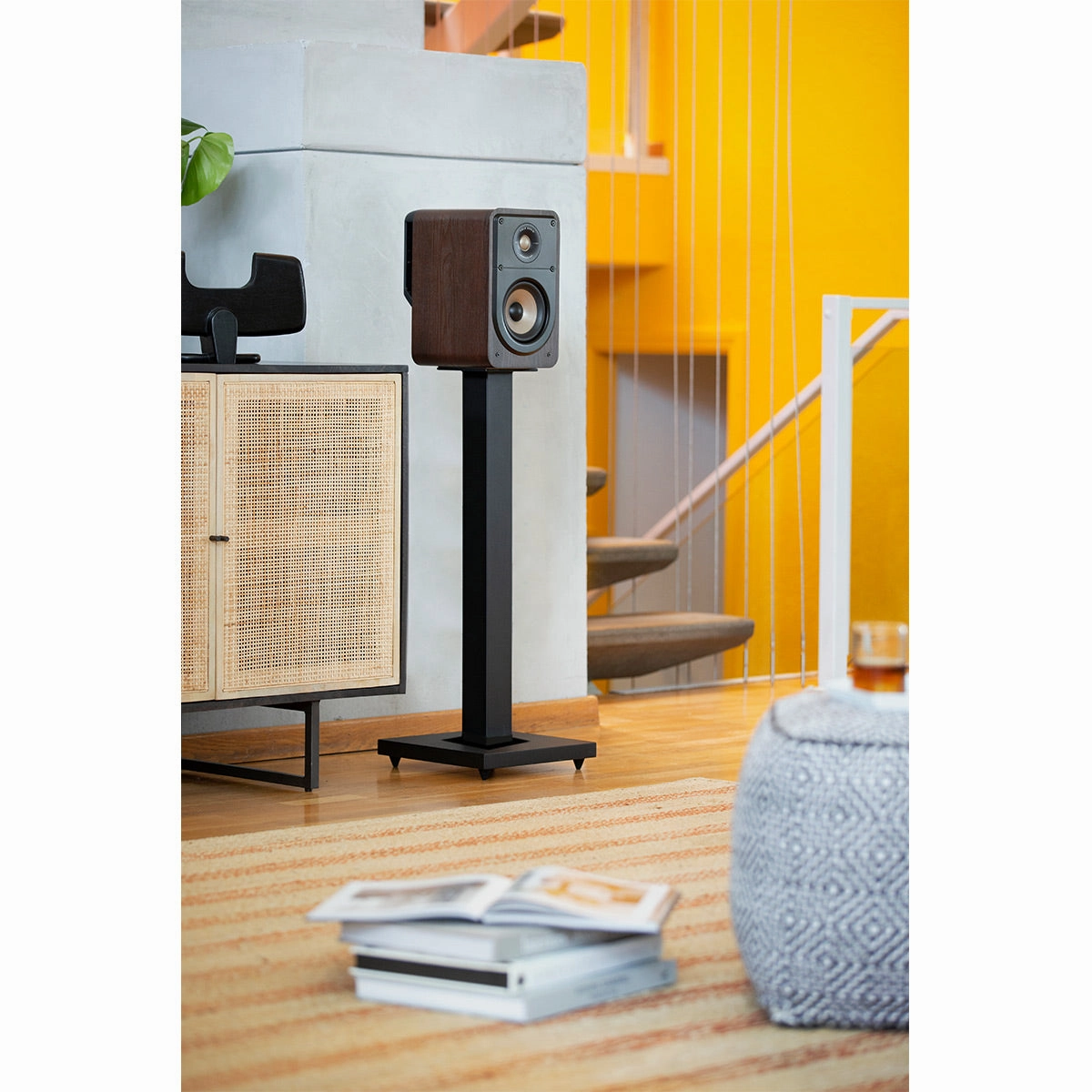Polk Audio Signature Elite ES15 Compact Bookshelf Speakers - Pair (Walnut)
