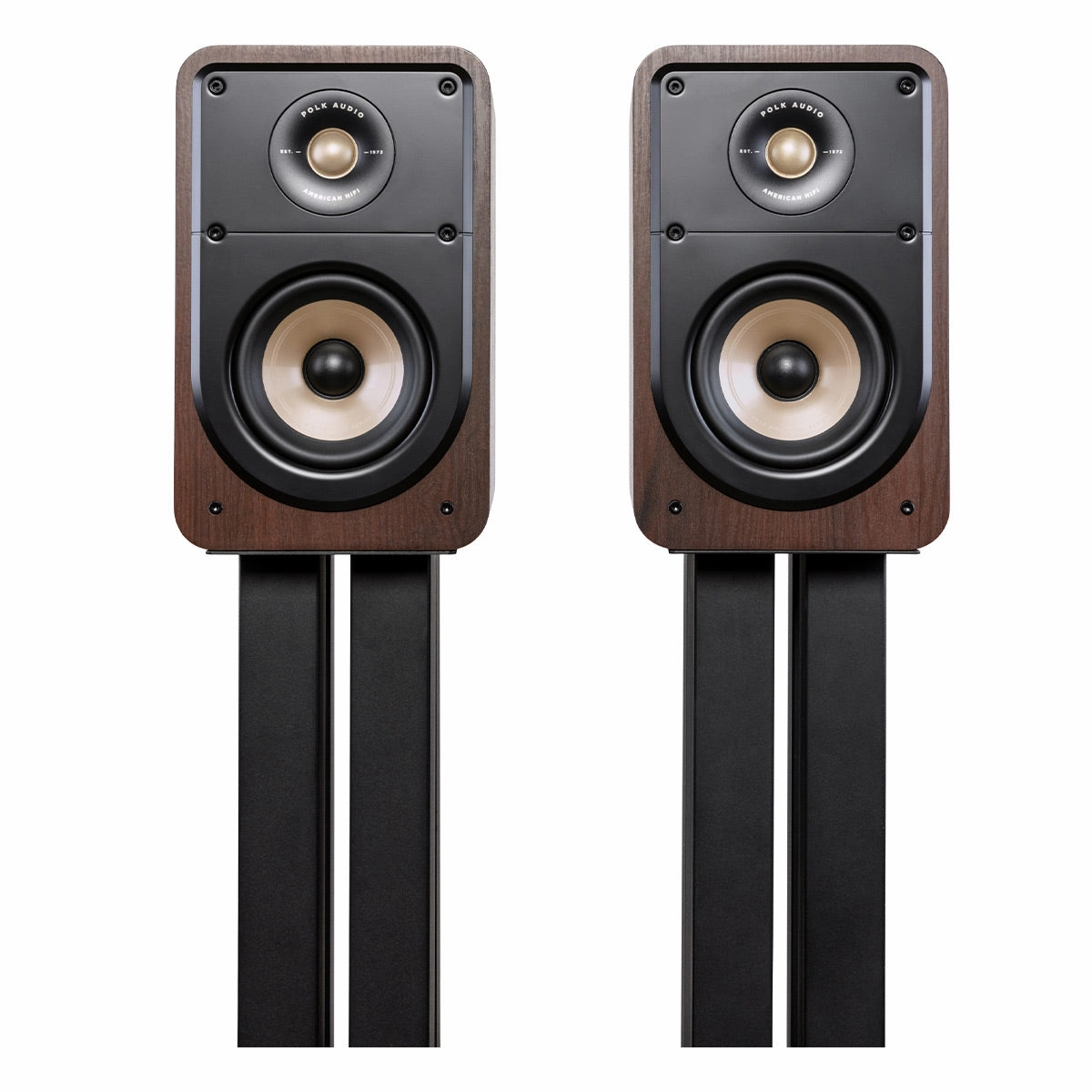 Polk Audio Signature Elite ES15 Compact Bookshelf Speakers - Pair (Walnut)
