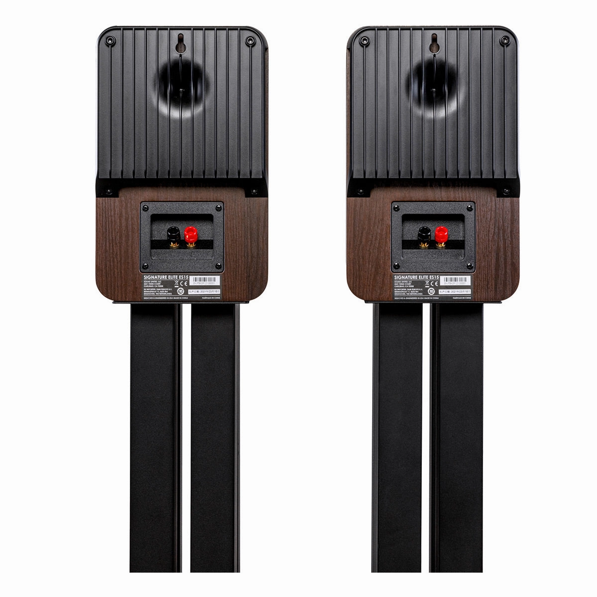 Polk Audio Signature Elite ES15 Compact Bookshelf Speakers - Pair (Walnut)
