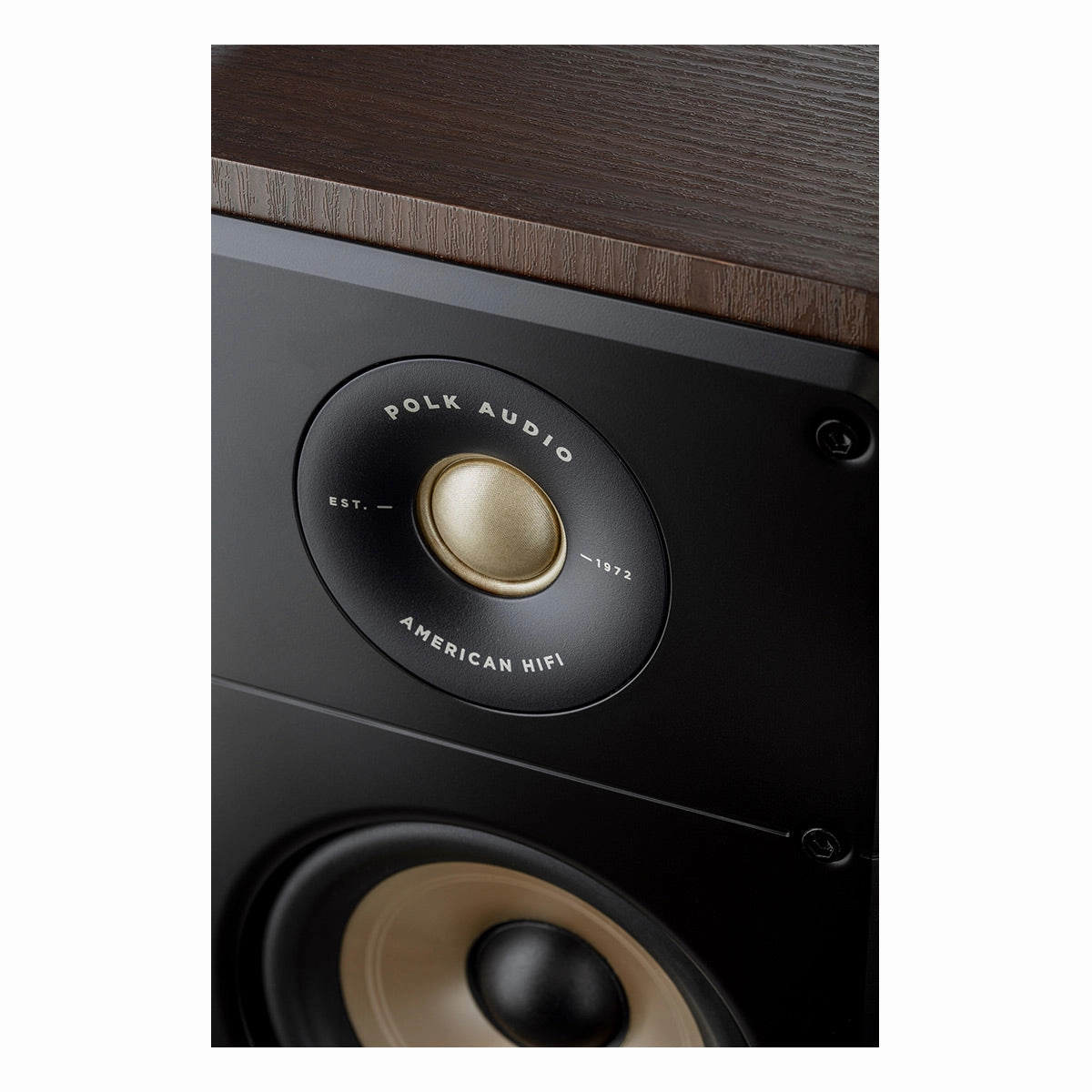 Polk Audio Signature Elite ES15 Compact Bookshelf Speakers - Pair (Walnut)