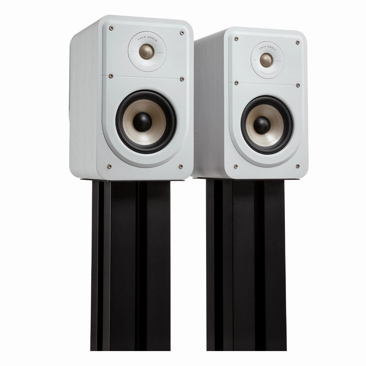 Polk Audio Signature Elite ES15 Compact Bookshelf Speakers - Pair (White)