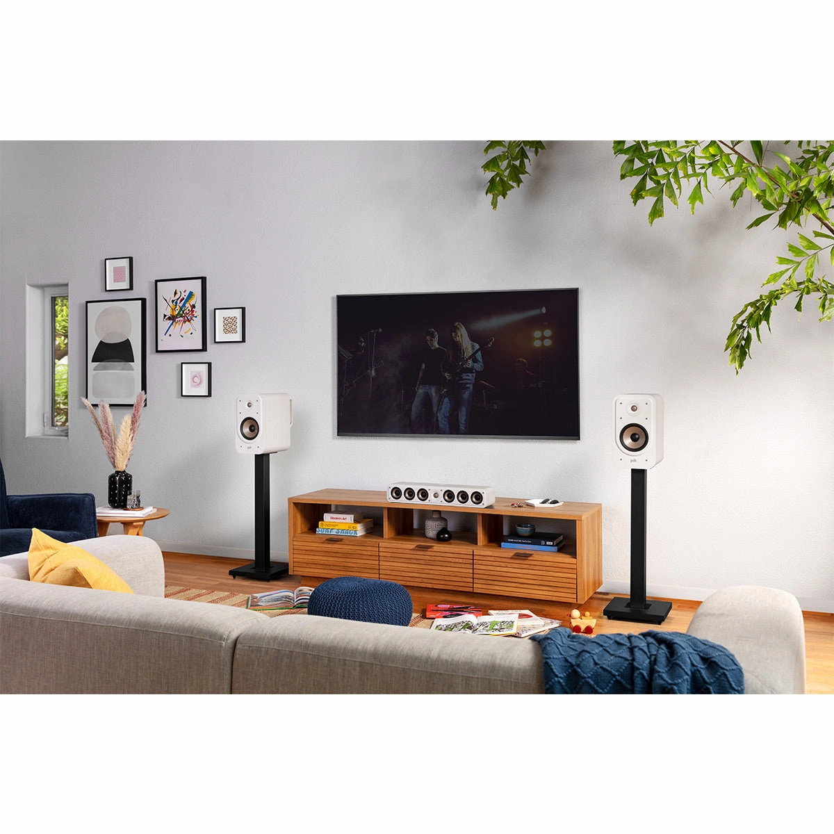 Polk Audio Signature Elite ES20 Bookshelf Speakers - Pair (White)