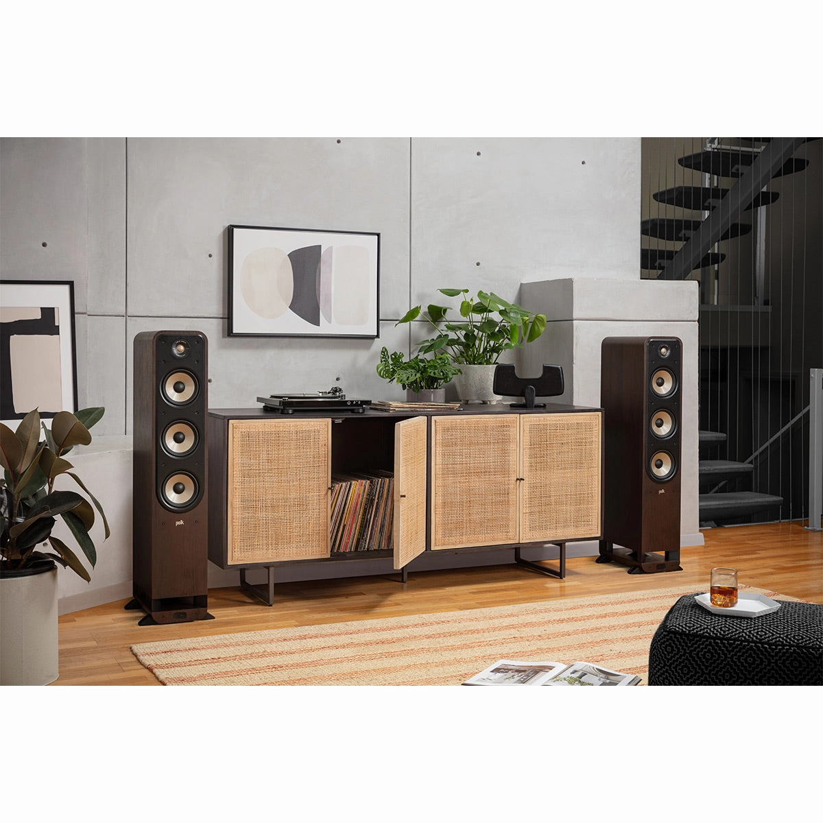 Polk Audio Signature Elite ES60 Hi-Fi Home Theater Floorstanding Speaker - Each (Walnut)
