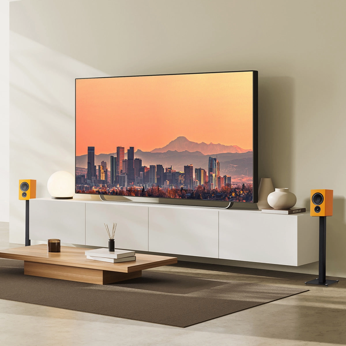 PSB Alpha iQ Powered Streaming Speakers - Pair (Orange)