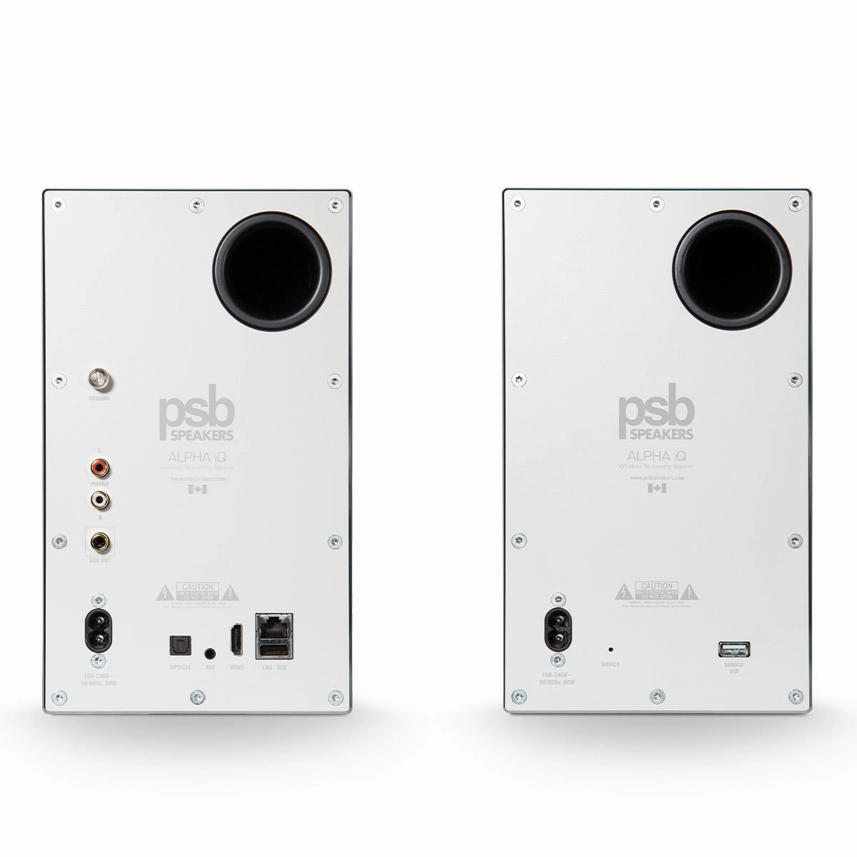 PSB Alpha iQ Powered Streaming Speakers - Pair (White)