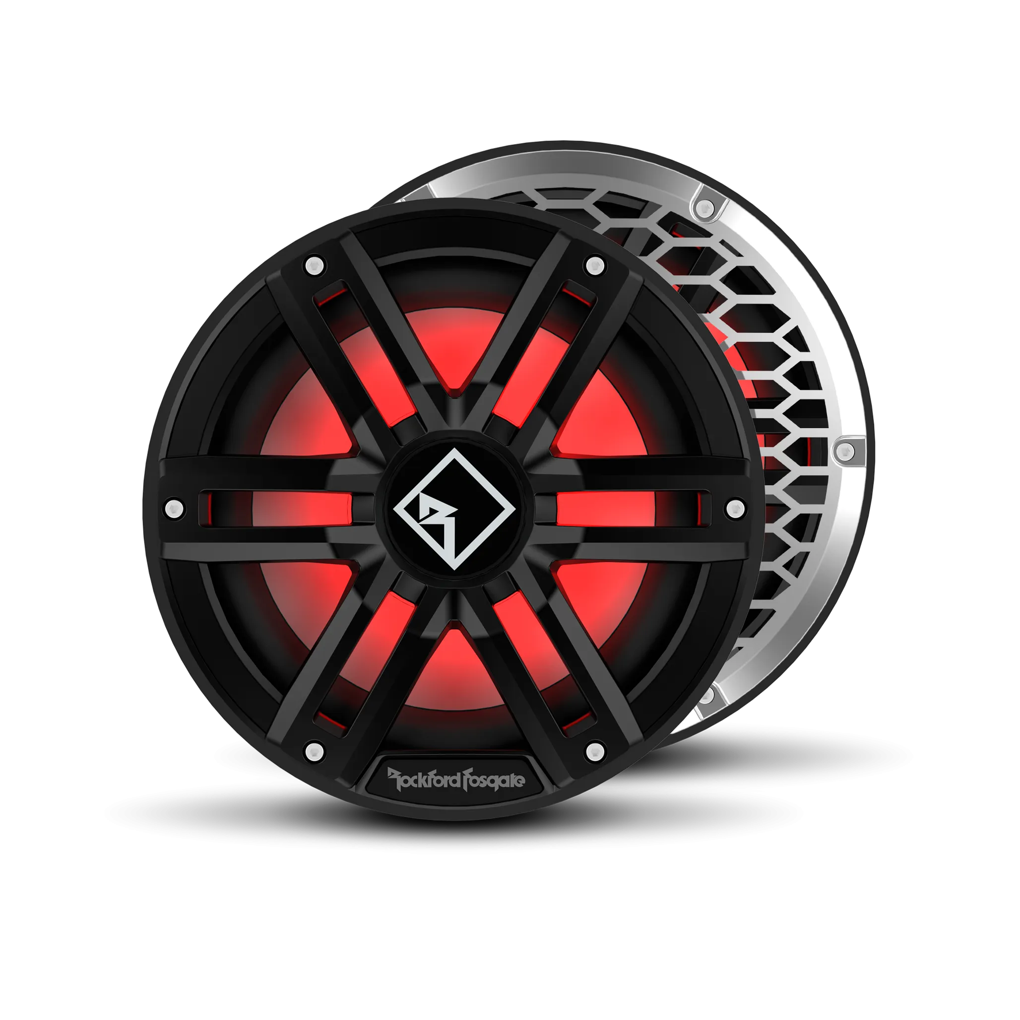 Rockford Fosgate M2 10" DVC 4 Color Optix Infinite Baffle Marine Subwoofer