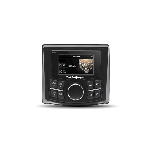 Rockford Fosgate PMX-2 Punch Marine Compact AM/FM/WB Digital Media Receiver 2.7" Display
