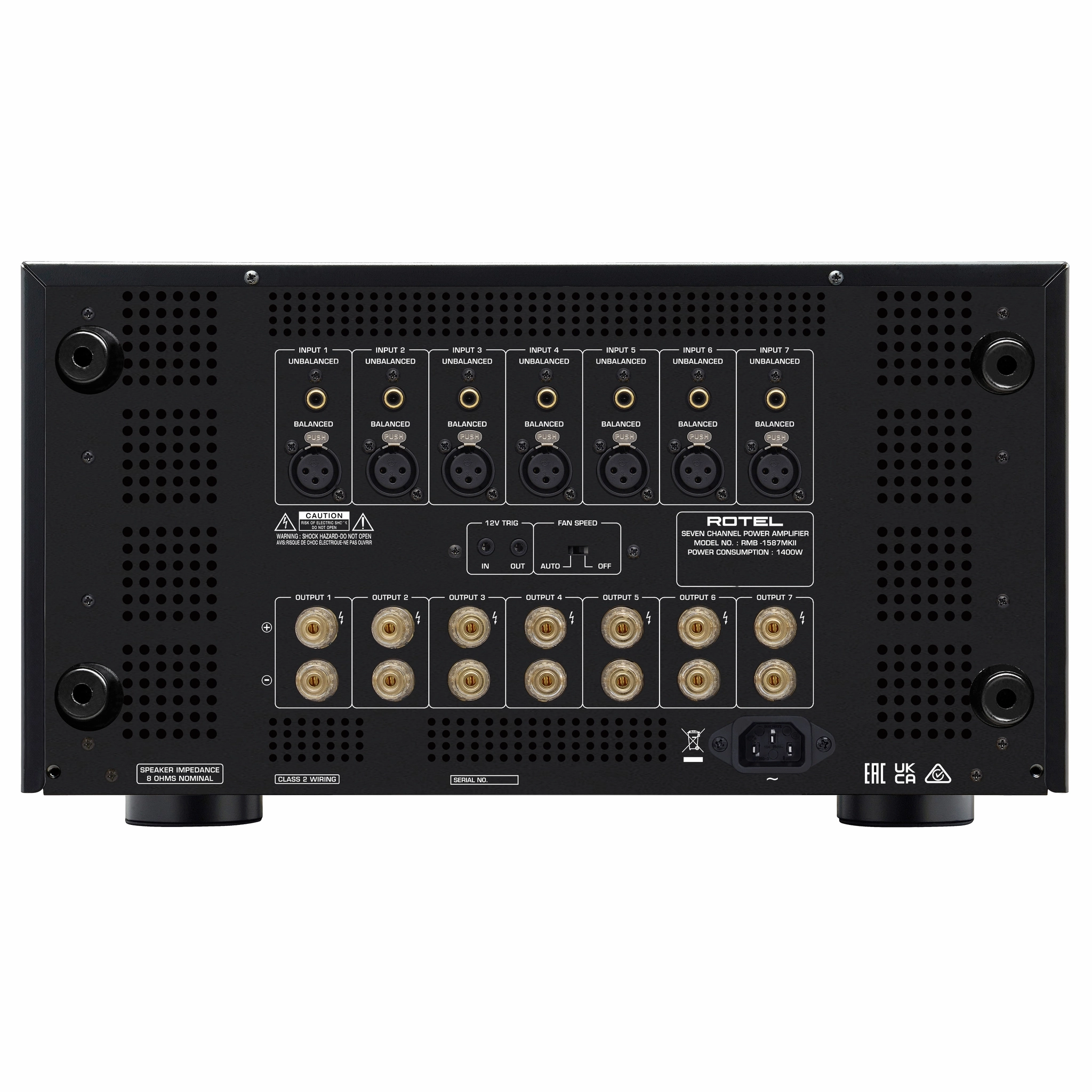 Rotel RMB 1587 MKII Multi Channel Power Amplifier