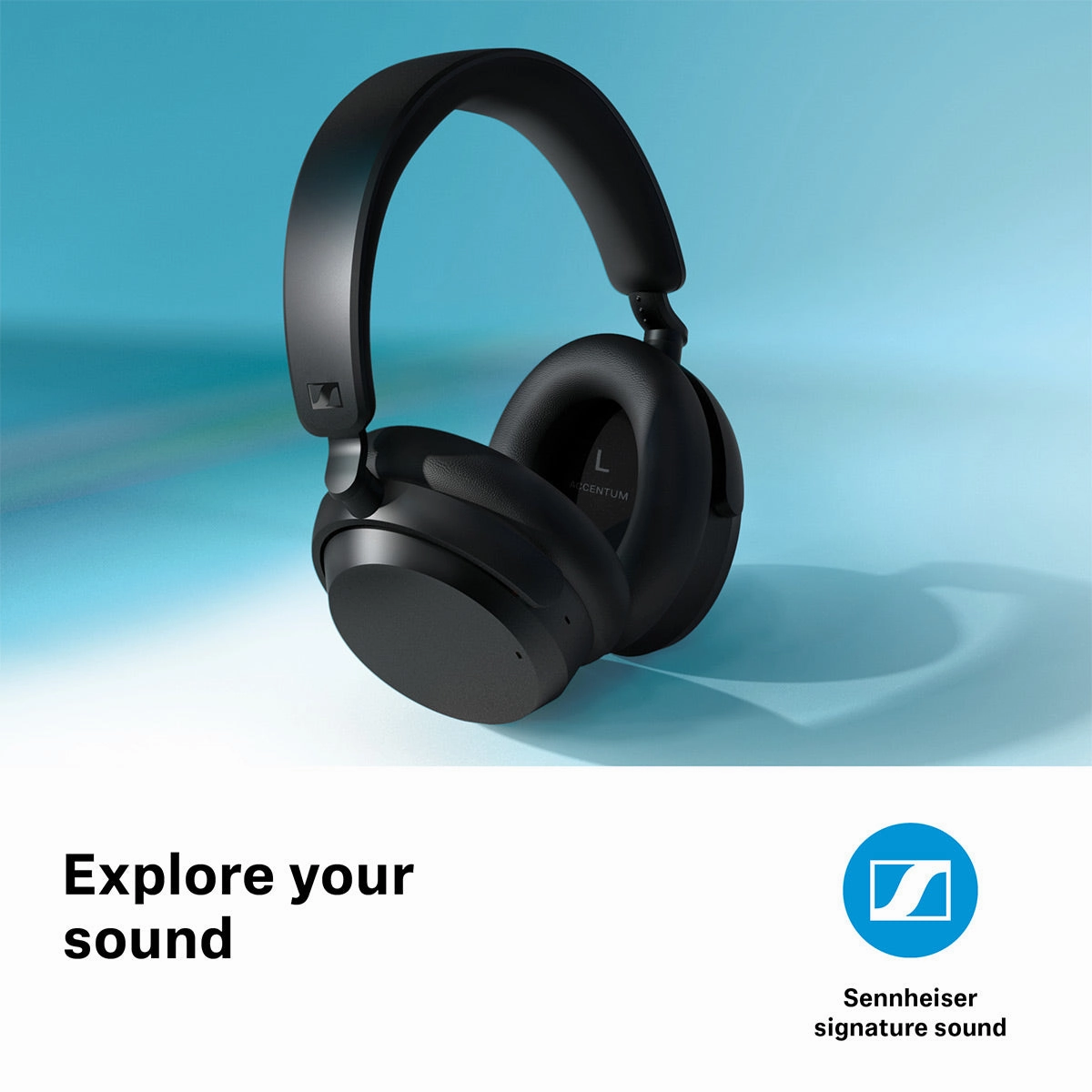 Sennheiser Accentum Wireless Bluetooth Headphones with AptX HD & Hybrid Active Noise Cancellation (Black)