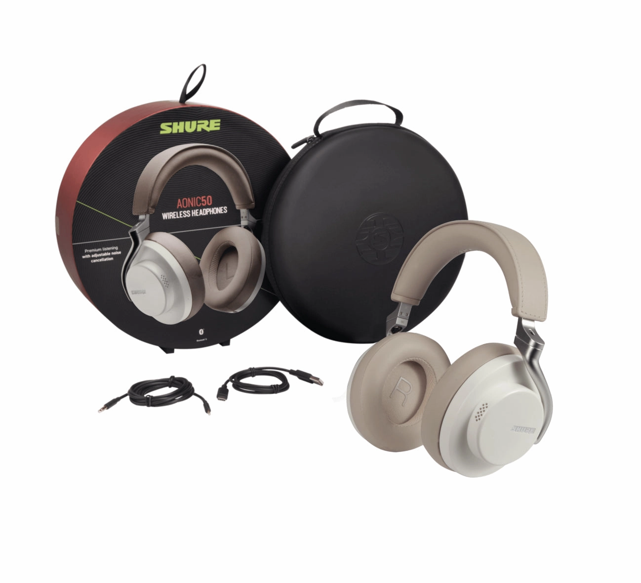 Shure AONIC 50 Gen 1 Wireless Noise Cancelling Headphones (Open Box)