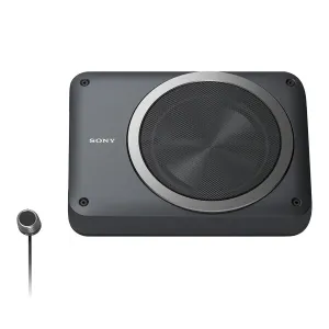 Sony Mobile XS-AW8 8 in. Compact Powered Under Seat Subwoofer with Remote Volume Control
