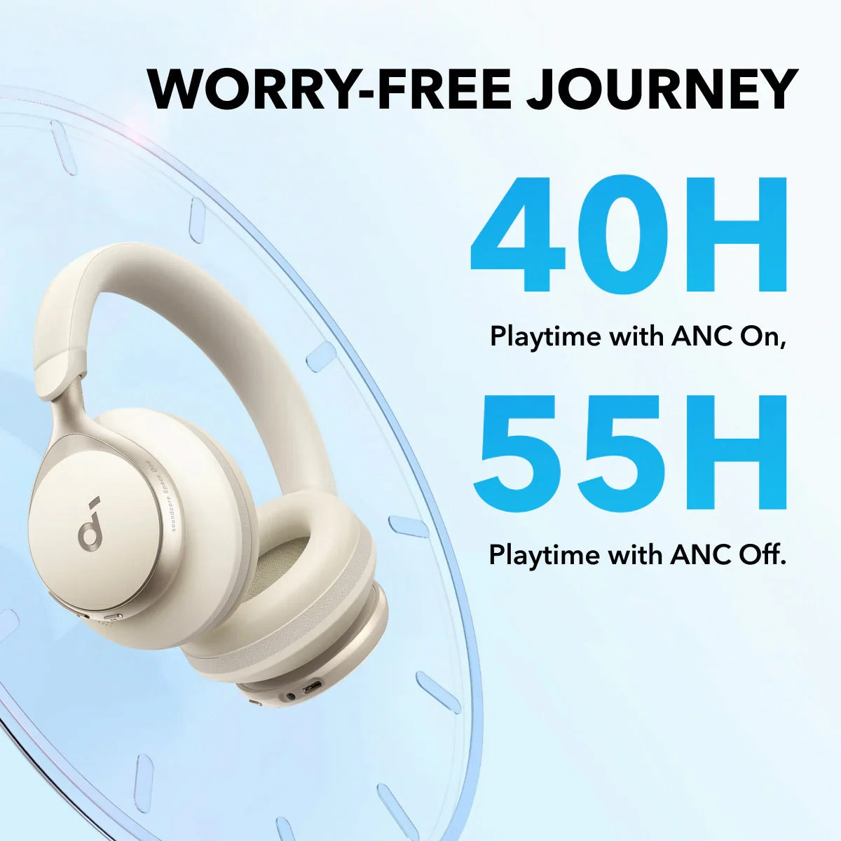 Soundcore Space One Wireless Headphones (White)