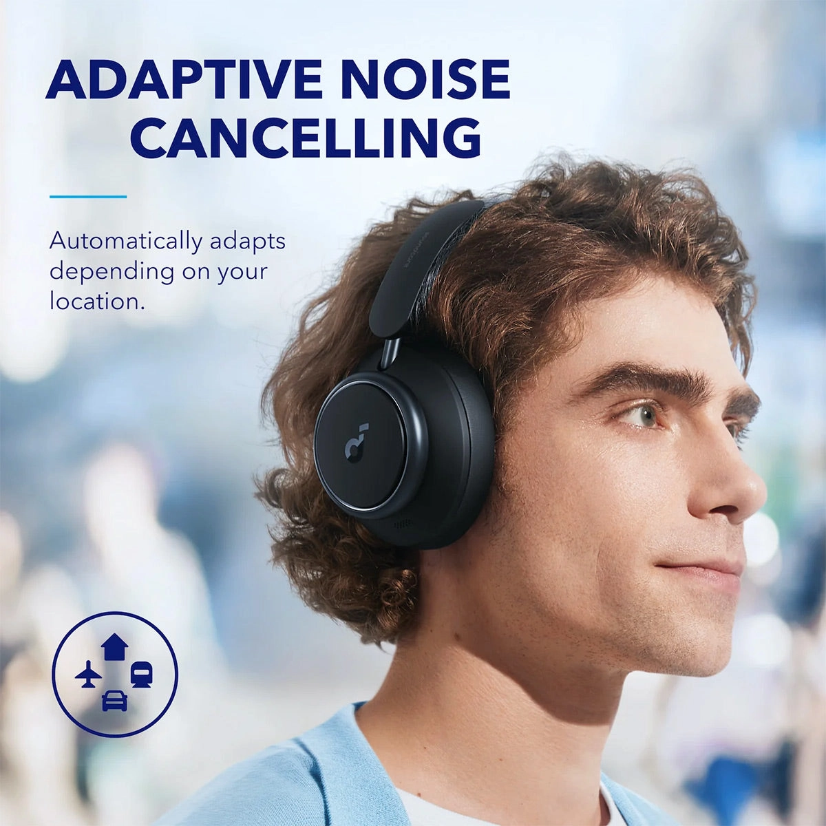 Soundcore Space Q45 Wireless Noise Cancelling Headphones (Black)