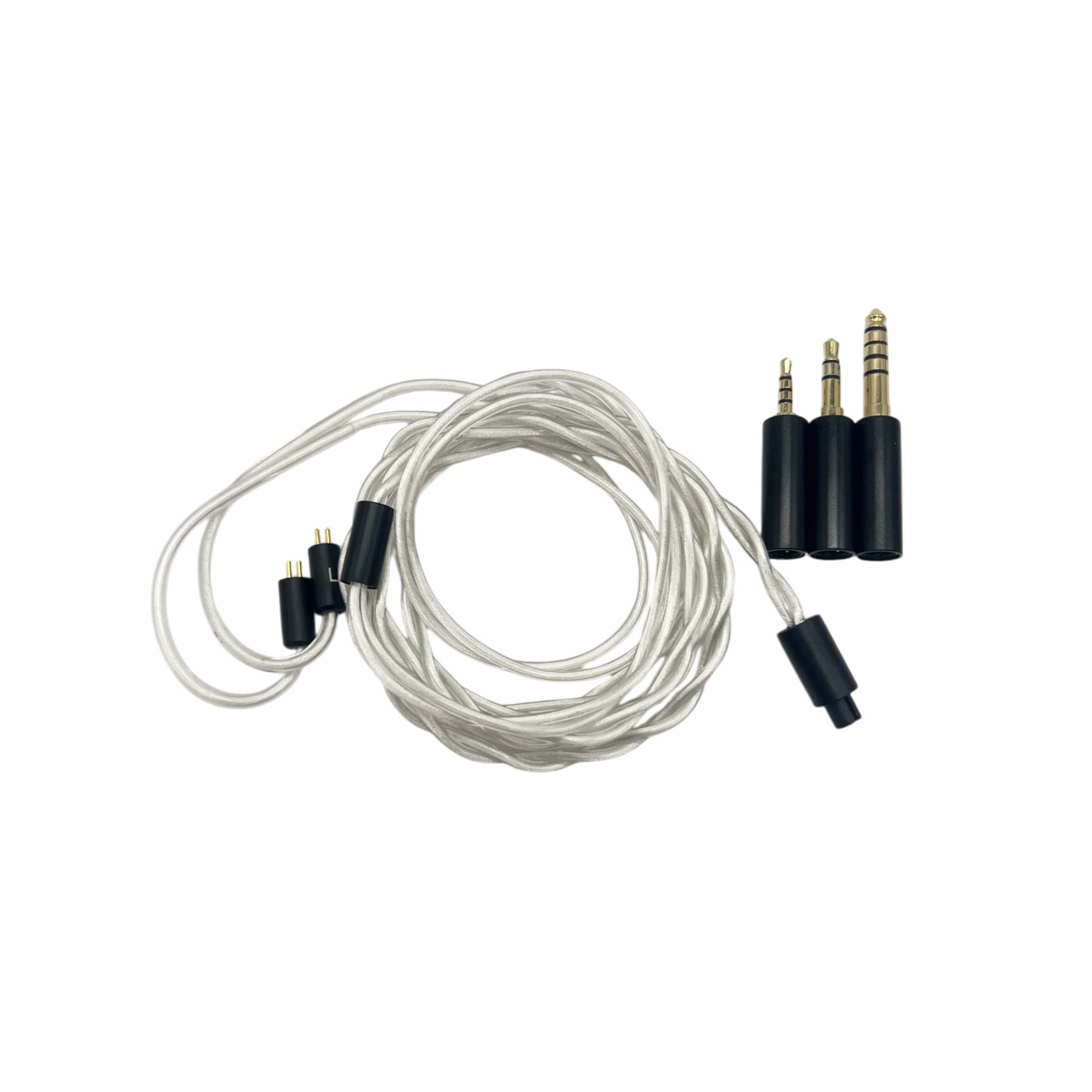 Strauss & Wagner Baden Silver 2-pin to 3-in-1 In-Ear Monitor Upgrade Cable