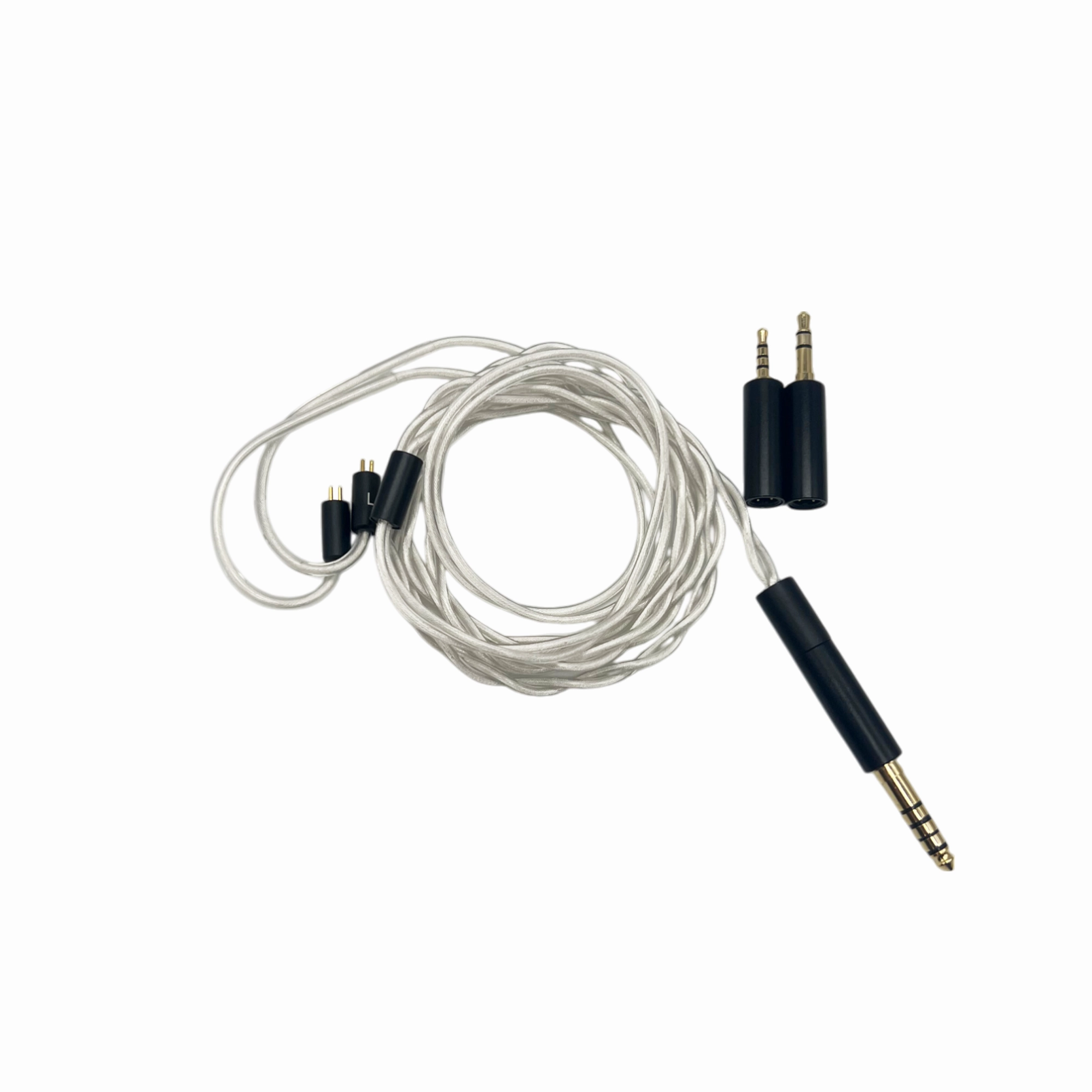 Strauss & Wagner Baden Silver 2-pin to 3-in-1 In-Ear Monitor Upgrade Cable