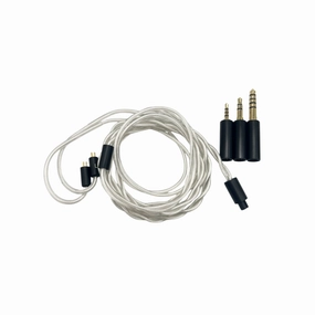 Strauss & Wagner Baden Silver 2-pin to 3-in-1 In-Ear Monitor Upgrade Cable