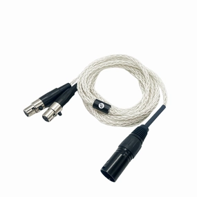 Strauss & Wagner Cannes Mini-XLR 4-pin XLR Balanced 8-core OFC Silver Headphone Cable (Open Box)