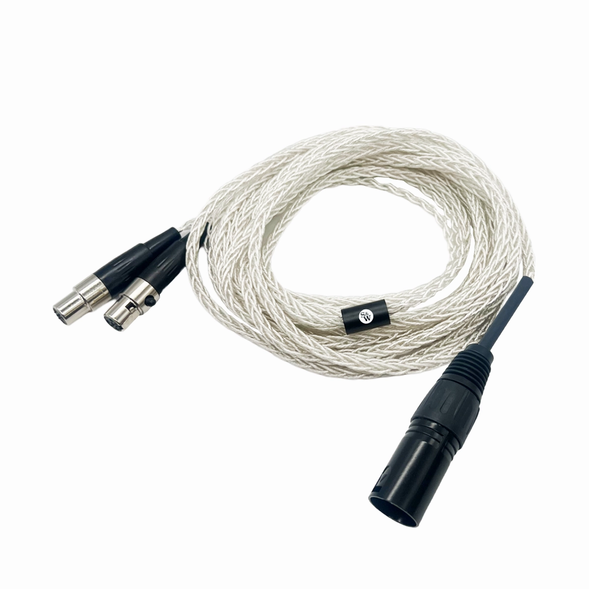 Strauss & Wagner Cannes Mini-XLR 4-pin XLR Balanced 8-core OFC Silver Headphone Cable (Open Box)