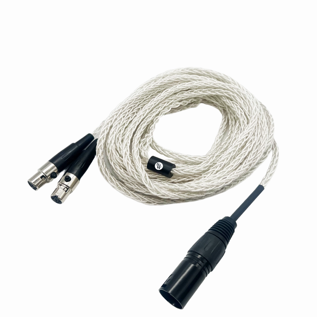 Strauss & Wagner Cannes Mini-XLR 4-pin XLR Balanced 8-core OFC Silver Headphone Cable (Open Box)