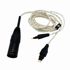 Strauss & Wagner Olten Braided Silver 4-Pin XLR Upgrade Cable for Sennheiser HD600/650/660S2/6XX/58X