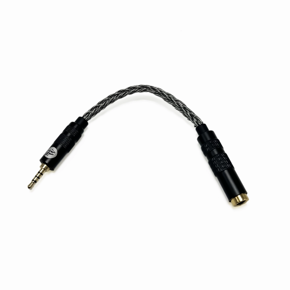 Strauss & Wagner SW-4425A 4.4mm Female to 2.5mm Male 8-Core Silver Adapter