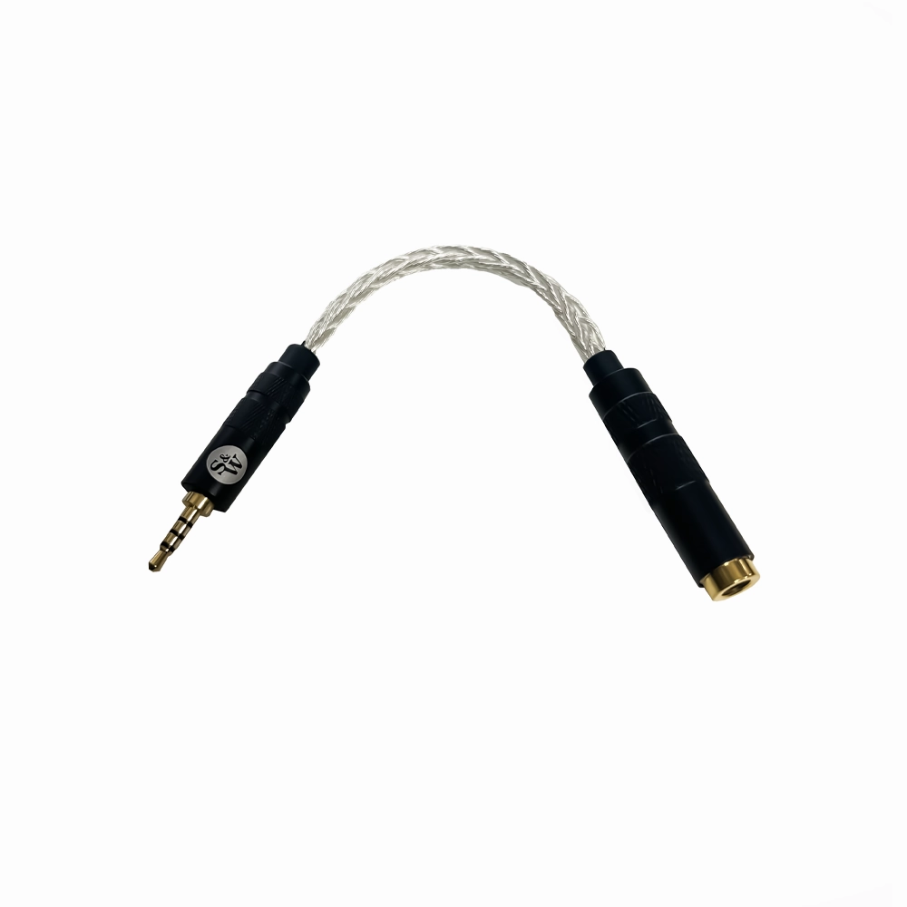 Strauss & Wagner SW-4425A 4.4mm Female to 2.5mm Male 8-Core Silver Adapter