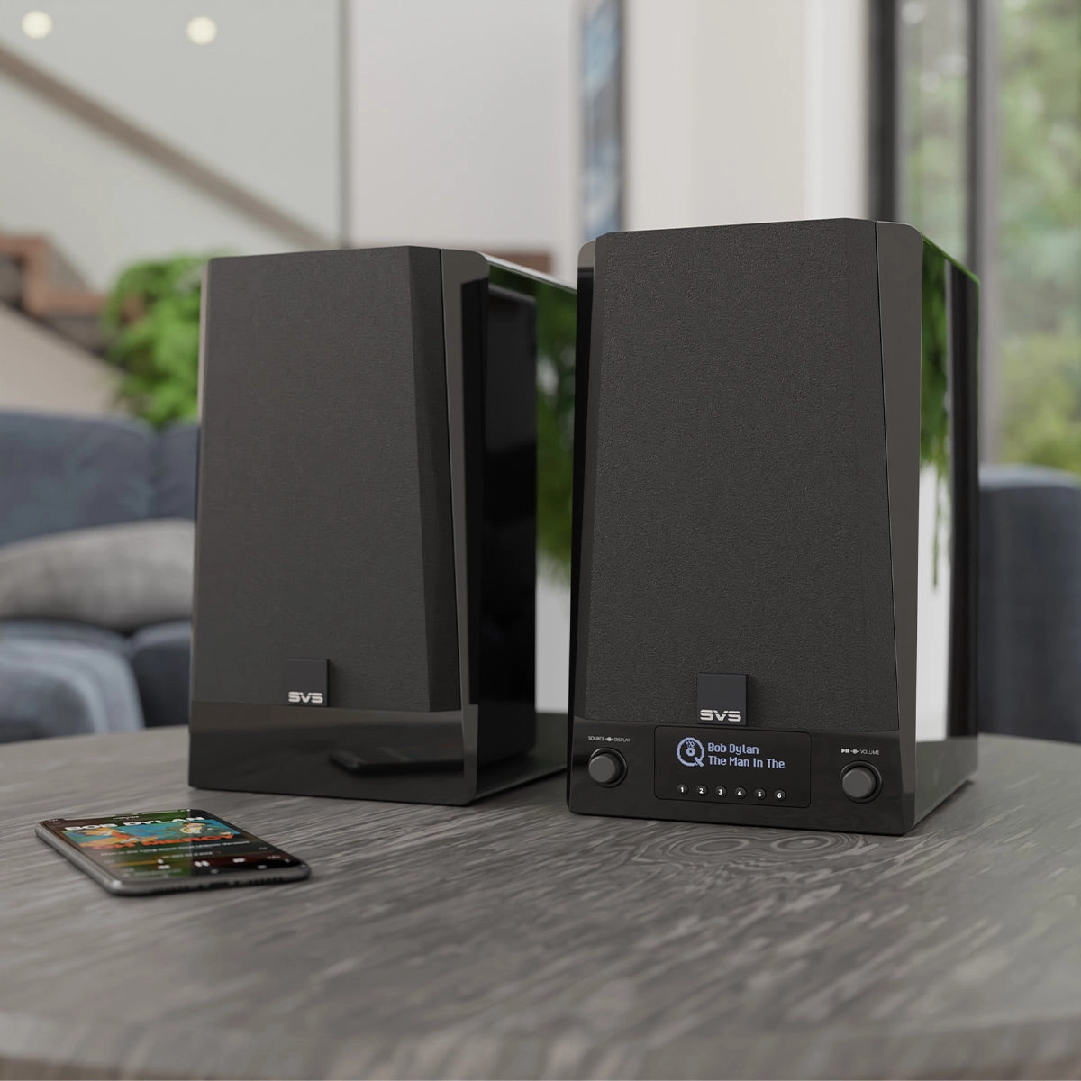 SVS Prime Wireless Pro Powered Speaker System with Chromecast and Airplay 2 - Pair (Piano Gloss Black)
