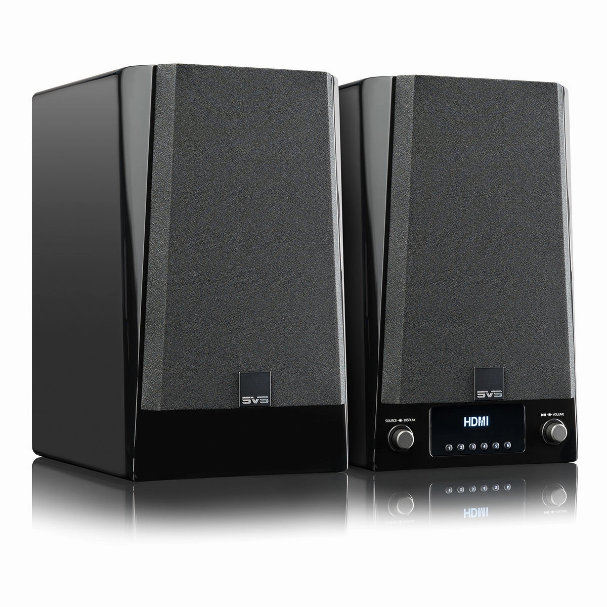 SVS Prime Wireless Pro Powered Speaker System with Chromecast and Airplay 2 - Pair (Piano Gloss Black)