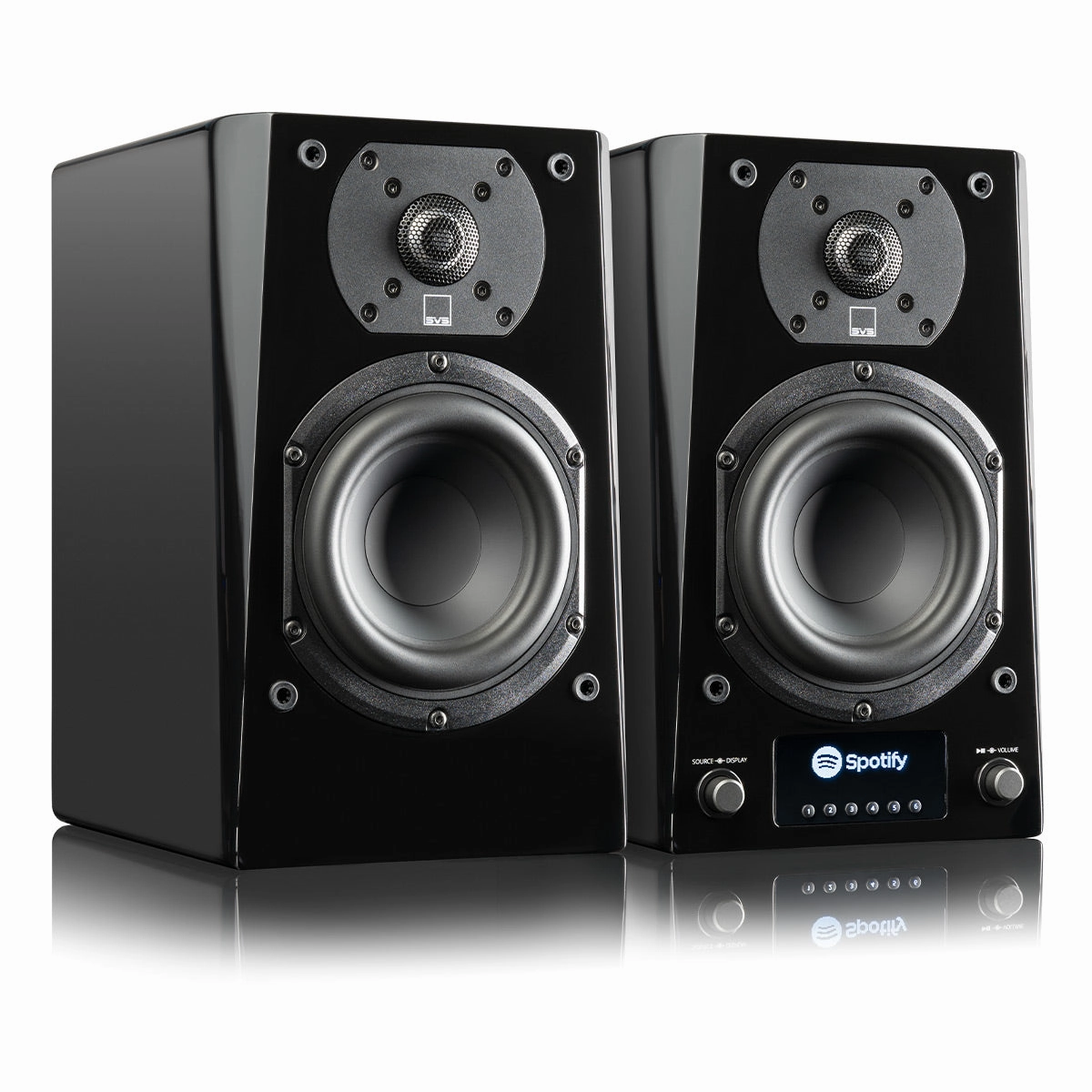 SVS Prime Wireless Pro Powered Speaker System with Chromecast and Airplay 2 - Pair (Piano Gloss Black)