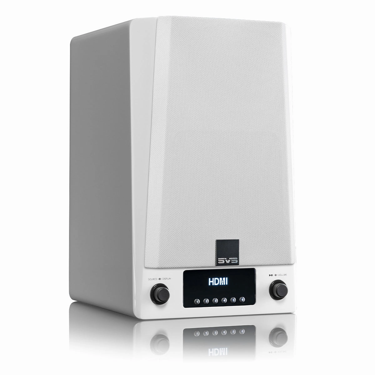 SVS Prime Wireless Pro Powered Speaker System with Chromecast and Airplay 2 - Pair (Piano Gloss White)