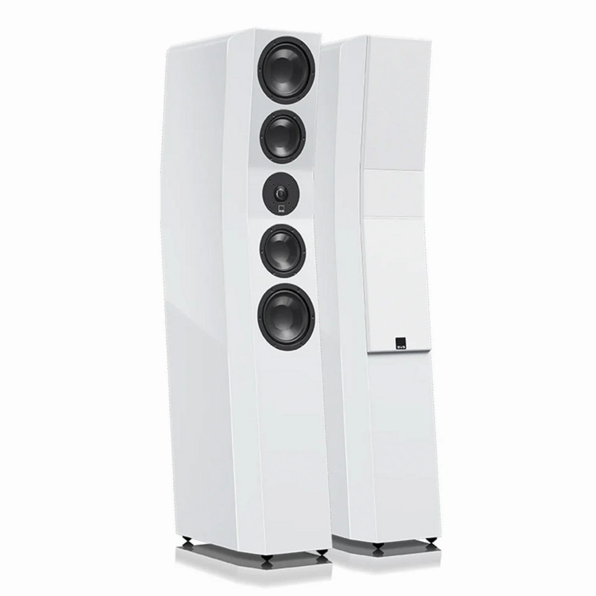 SVS Ultra Evolution 3 Way Tower Speakers with Quad 5.5 Inch Woofers - Pair (Piano Gloss White)