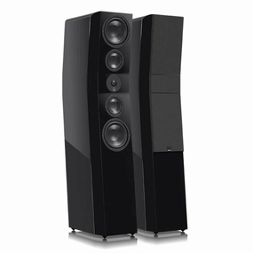 SVS Ultra Evolution Titan 3 Way Tower Speakers with Quad 6.5 Inch Woofers - Pair (Piano Gloss Black)