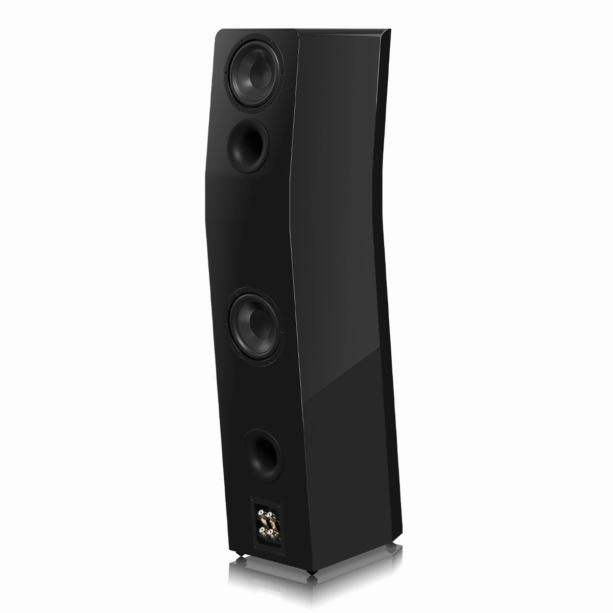 SVS Ultra Evolution Titan 3 Way Tower Speakers with Quad 6.5 Inch Woofers - Pair (Piano Gloss Black)