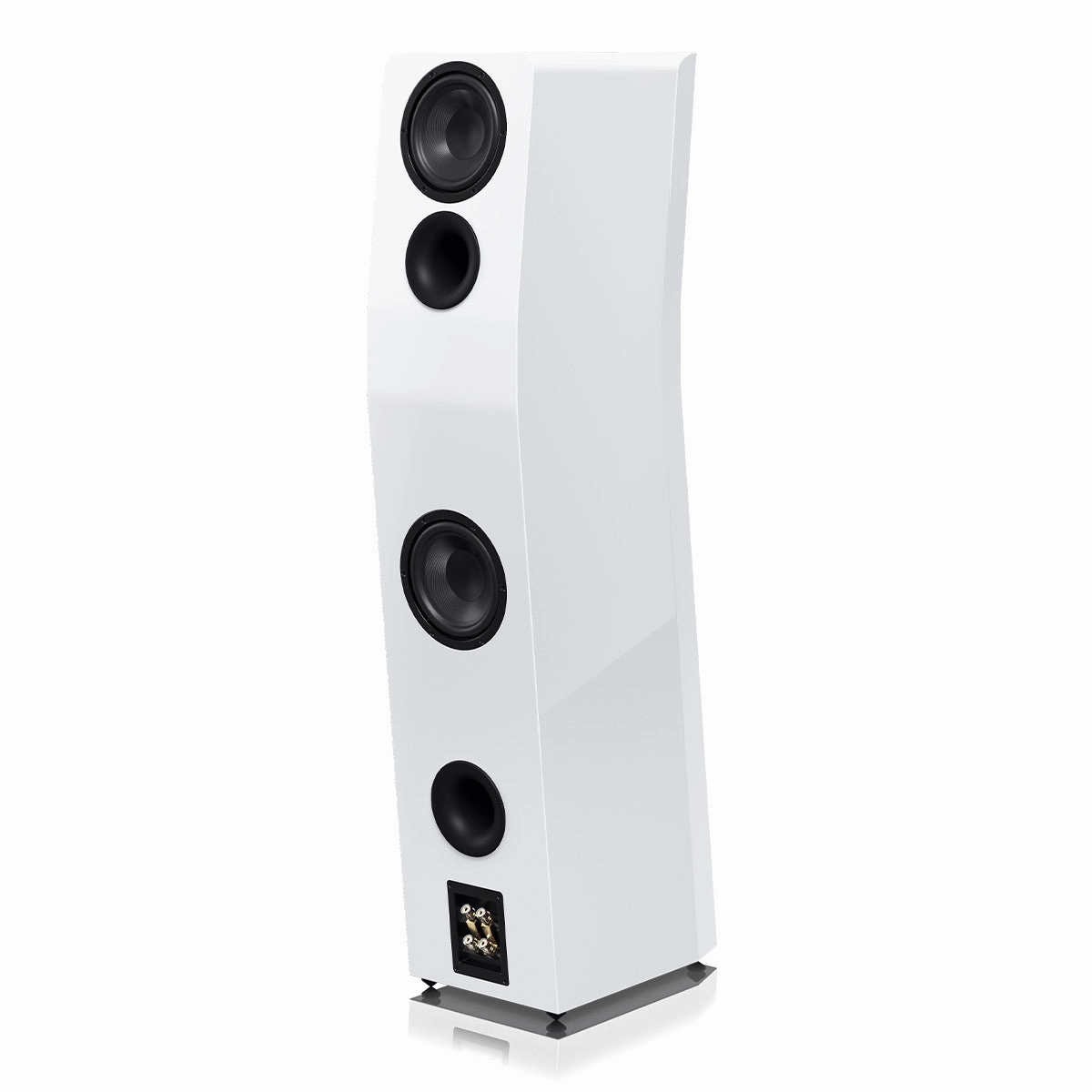SVS Ultra Evolution Titan 3 Way Tower Speakers with Quad 6.5 Inch Woofers - Pair (Piano Gloss White)