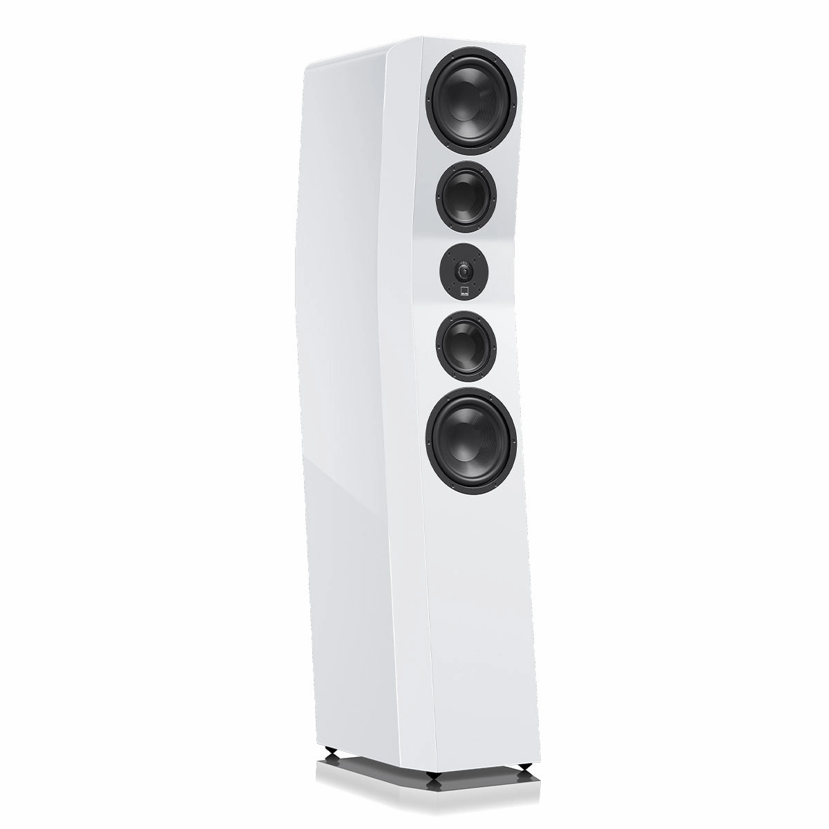 SVS Ultra Evolution Titan 3 Way Tower Speakers with Quad 6.5 Inch Woofers - Pair (Piano Gloss White)