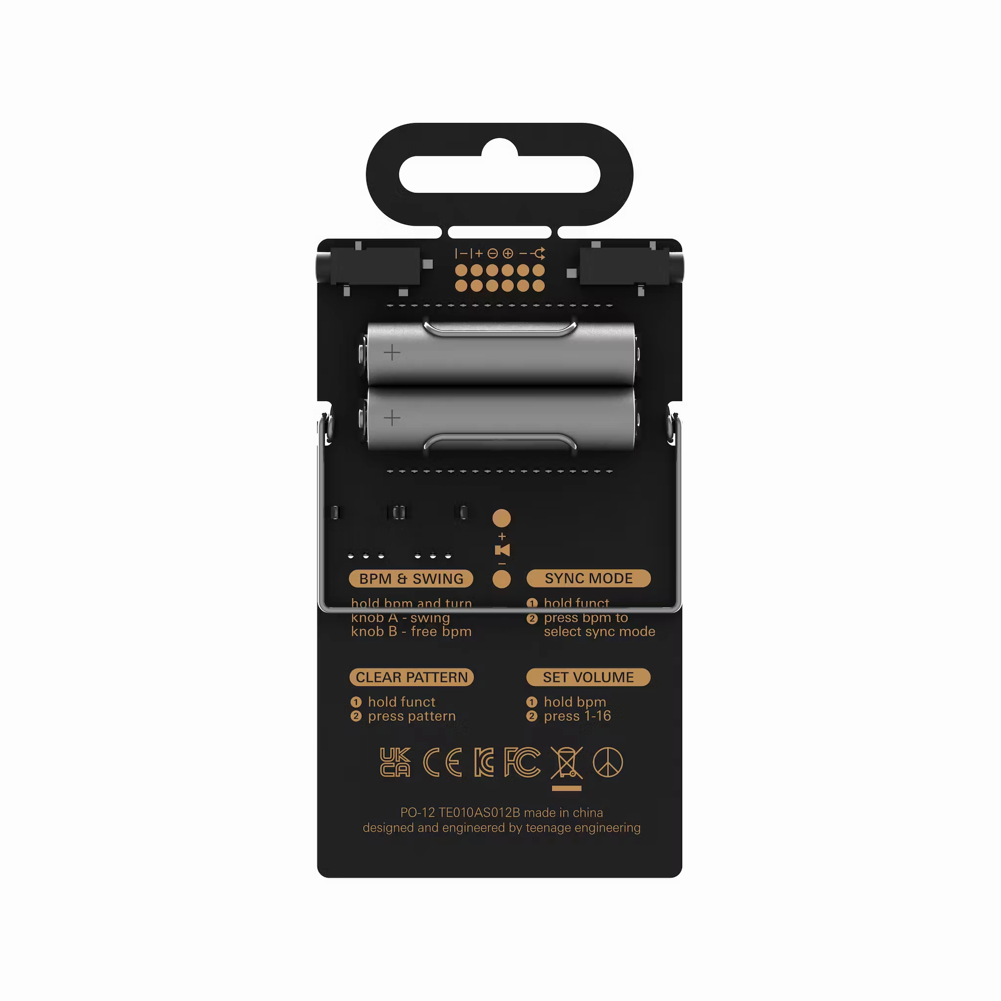 Teenage Engineering PO-12 Rhythm Programmable Rhythm Synthesizer